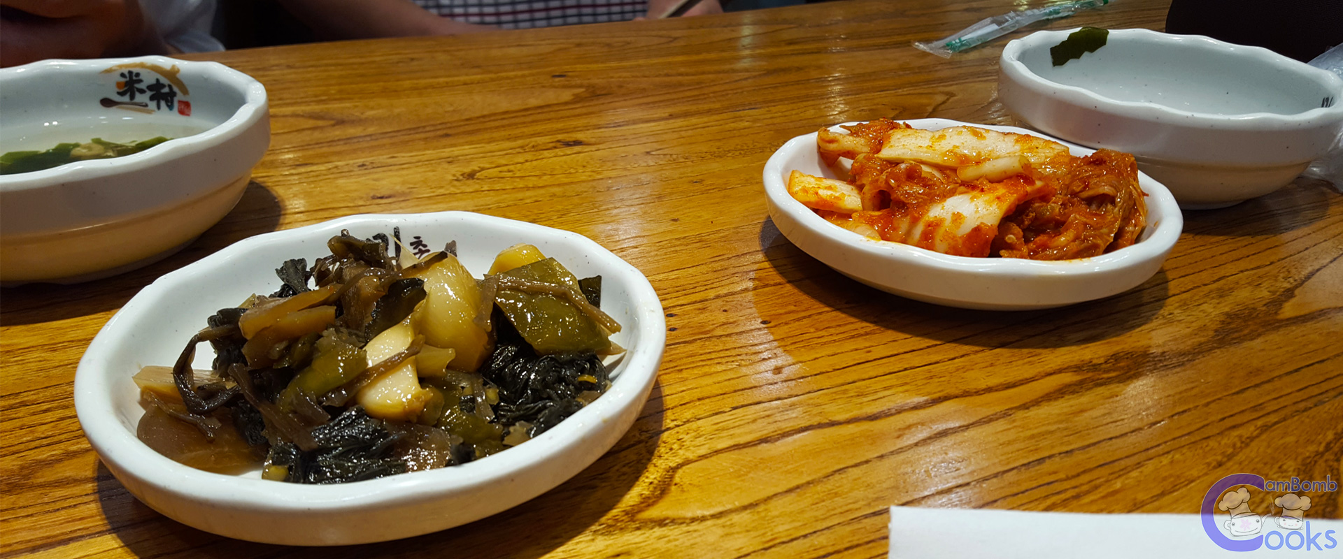 pickled garlic and kimchi